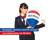 RE/MAX Recruiting Kampagne Motiv Einsteigen, abheben, Karriere machen
