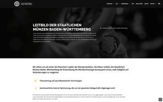 Staatliche Münzen Website Desktop